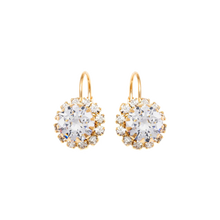 Load image into Gallery viewer, Goldplated Crystal Flower Earrings
