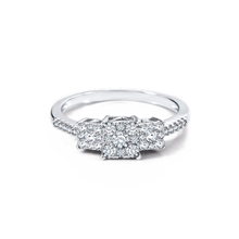 Cargar imagen en el visor de la galería, Sterling Silver Zirconia Bridal Ring
