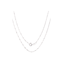 Load image into Gallery viewer, Silver Overlay Diamond Accent Necklace
