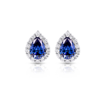 Cargar imagen en el visor de la galería, Aurora Borealis Crystal Pear Earrings
