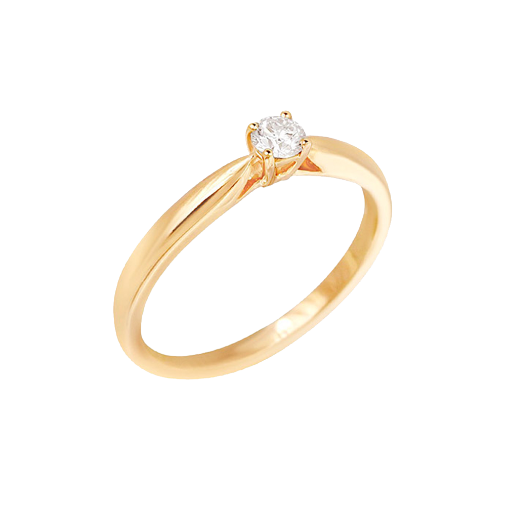 Women’s Brushed Gold Wedding Band